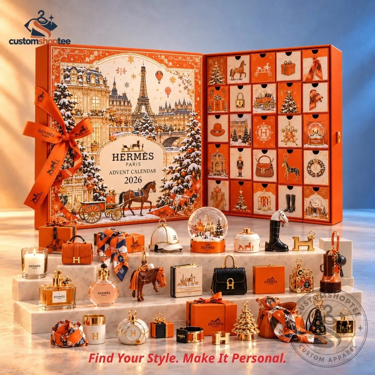 エルメス レア 非売品 クリスマス アドベントカレンダー オブジェ Hermes x Christmas Paris 24-Day Luxury Fashion & Beauty Miniature