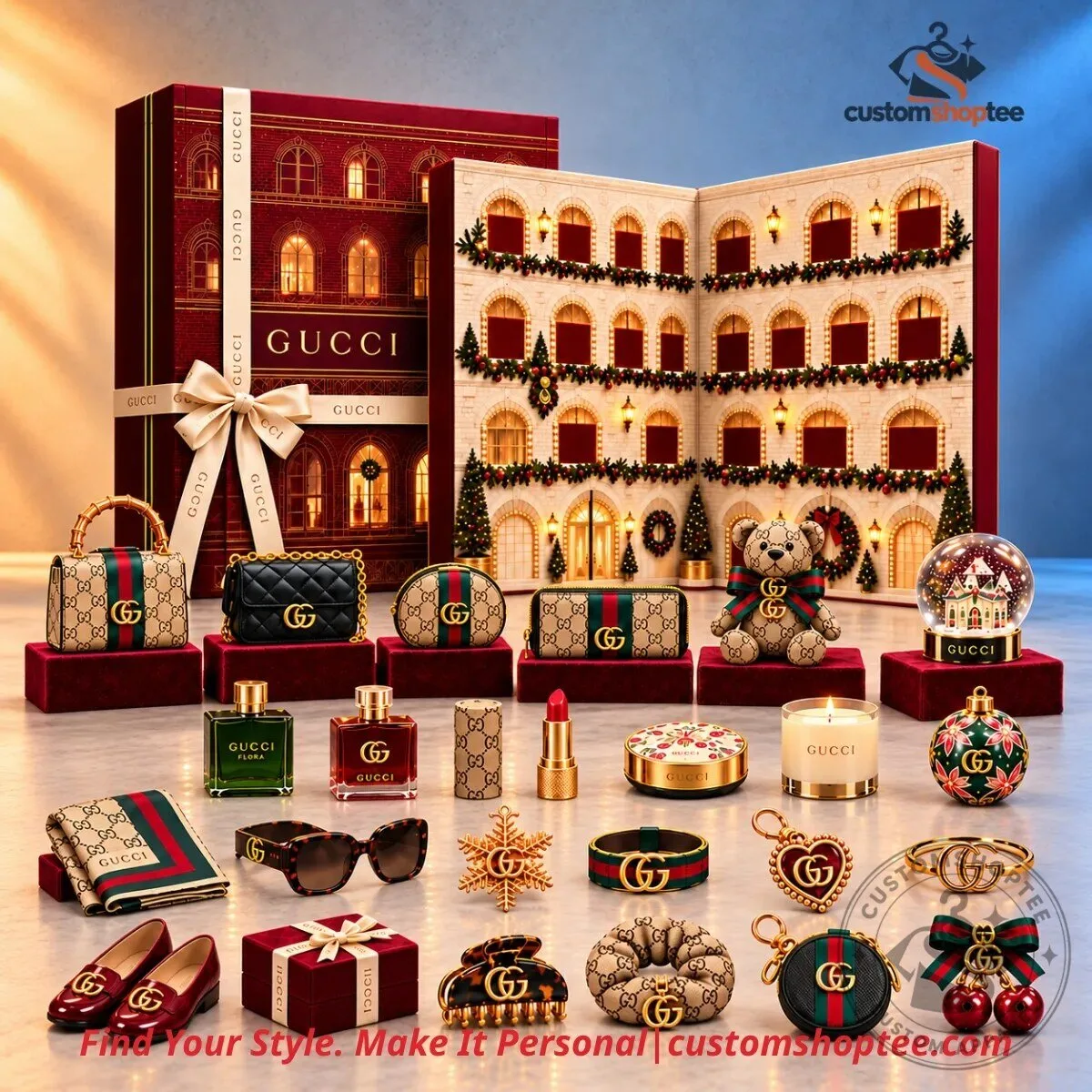 GUCCI PALAZZO アドベントカレンダー Gucci x Christmas Palazzo 24-Day Luxury Beauty Mini Bags
