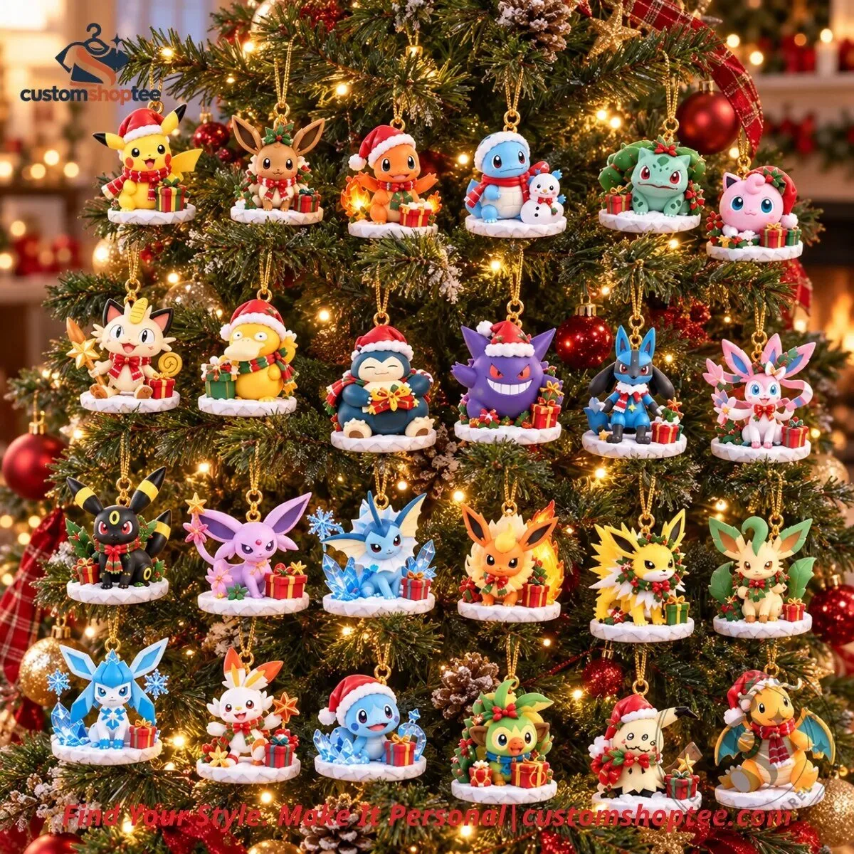 Pokemon Christmas 24-Day Pikachu, Eevee & Holiday Mini Figure
